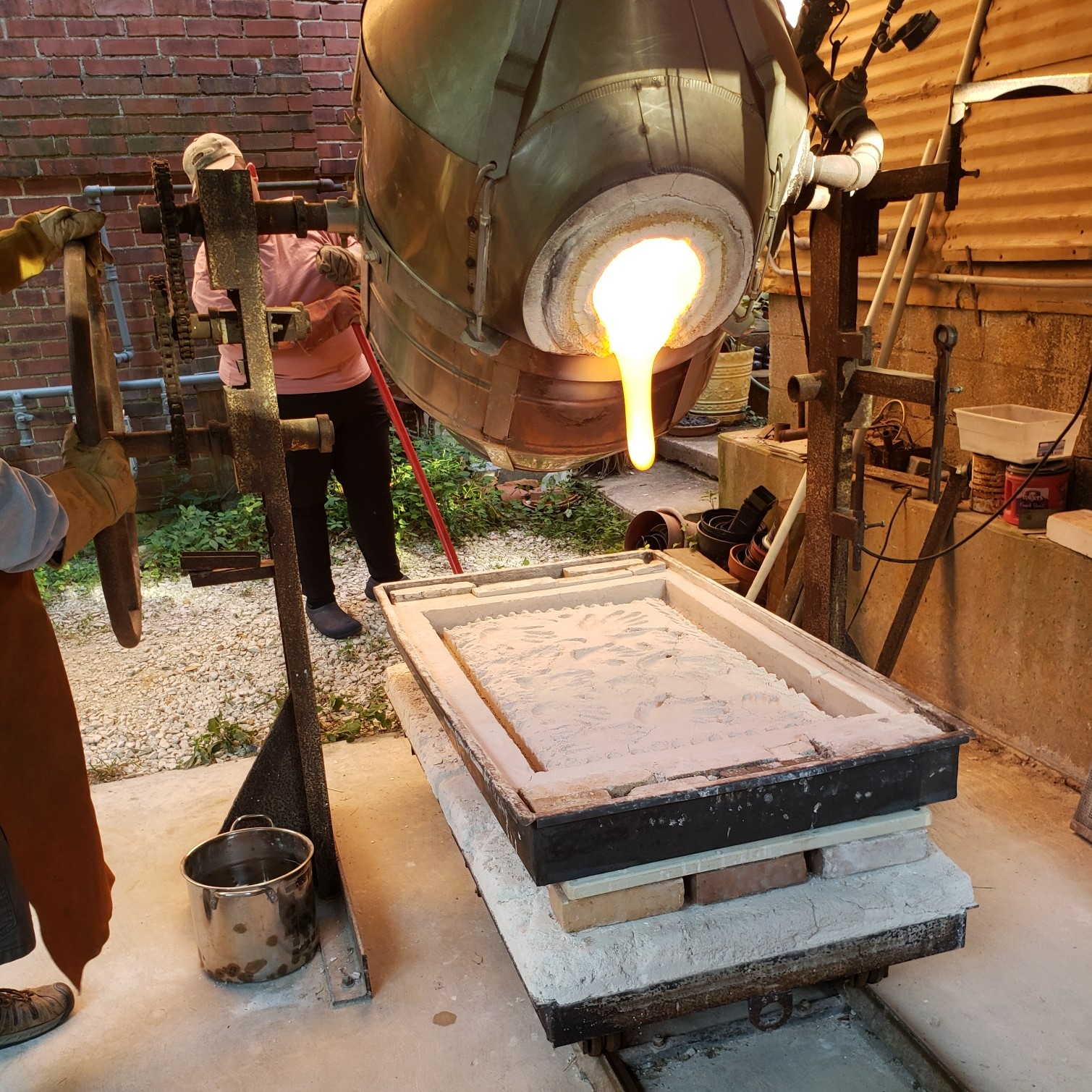11. Pouring the mold